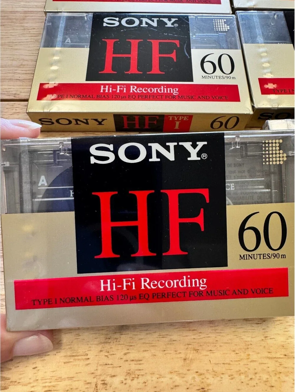 Sony HF 60 Blank Audio Cassette Tapes Type I Normal Bias Lot of 10 Sealed